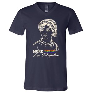 More Pride Less Prejudice Lgbt Gay Proud Ally Pride Month V-Neck T-Shirt