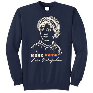 More Pride Less Prejudice Lgbt Gay Proud Ally Pride Month Tall Sweatshirt