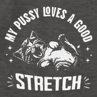 My Pussy Love A Good Stretch Funny Raunchy Cat Meme Vector Backpack