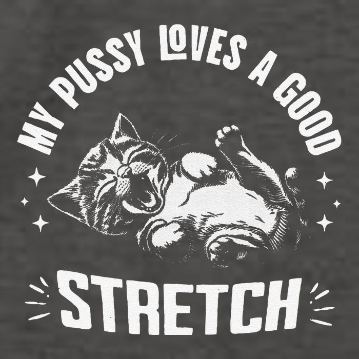 My Pussy Love A Good Stretch Funny Raunchy Cat Meme Vector Backpack