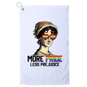 More Pride Less Prejudice Lgbt Gay Proud Ally Pride Month Platinum Collection Golf Towel