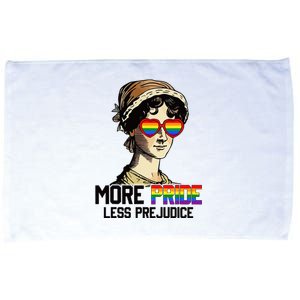 More Pride Less Prejudice Lgbt Gay Proud Ally Pride Month Microfiber Hand Towel