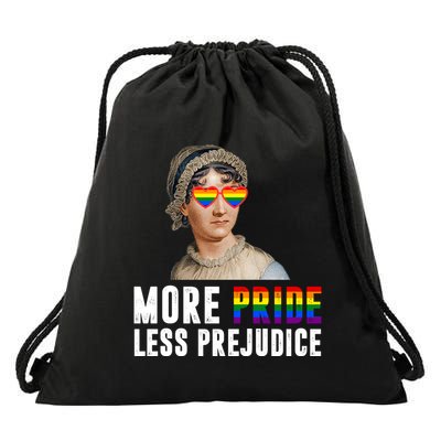 More Pride Less Prejudice Pride Month Drawstring Bag