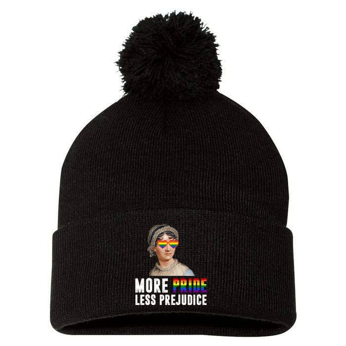 More Pride Less Prejudice Pride Month Pom Pom 12in Knit Beanie