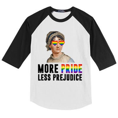 More Pride Less Prejudice Pride Month Kids Colorblock Raglan Jersey