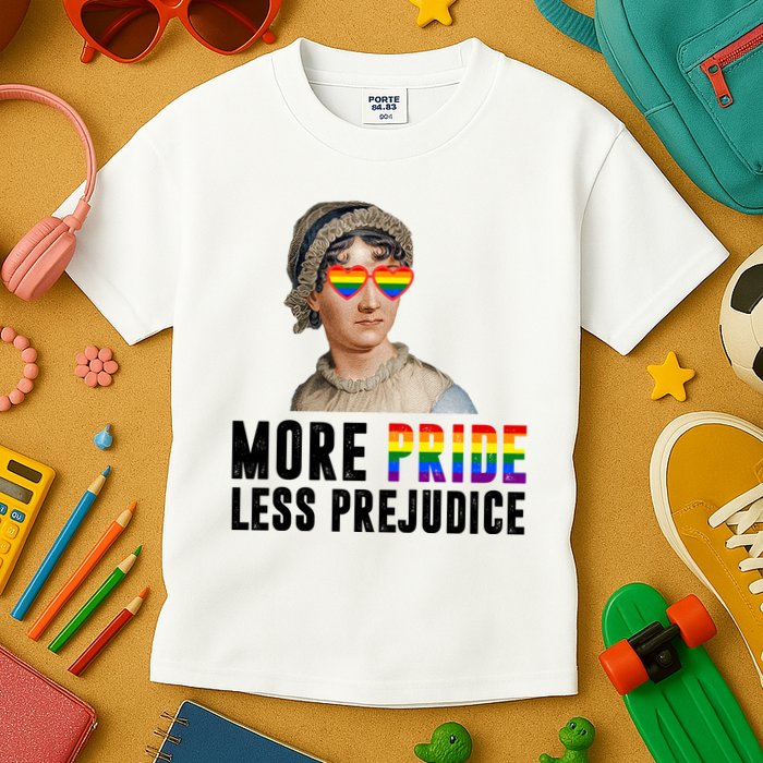 More Pride Less Prejudice Pride Month Kids T-Shirt