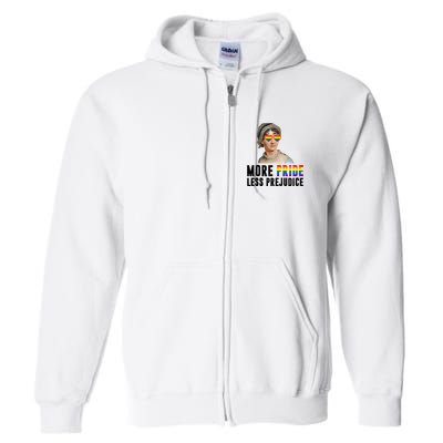 More Pride Less Prejudice Pride Month Full Zip Hoodie