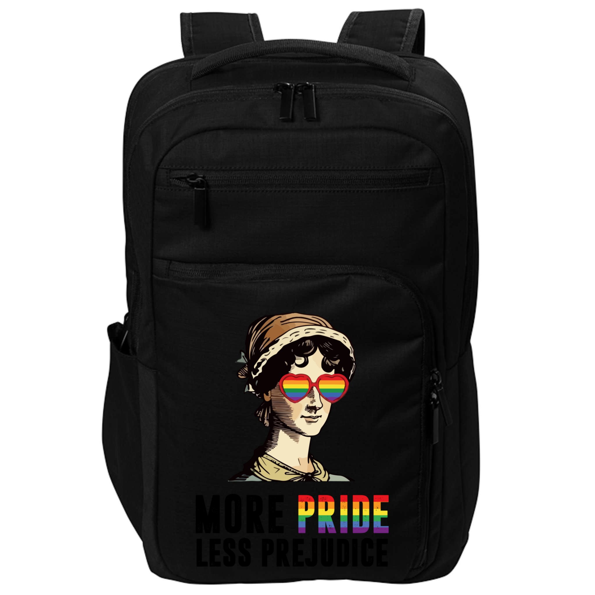 More Pride Less Prejudice Lgbt Gay Proud Ally Pride Month Impact Tech Backpack
