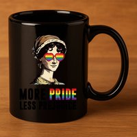 More Pride Less Prejudice Lgbt Gay Proud Ally Pride Month 11oz C Handle Ceramic Mug