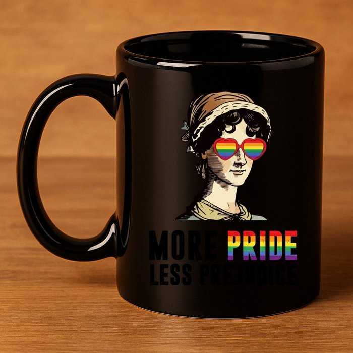 More Pride Less Prejudice Lgbt Gay Proud Ally Pride Month 11oz C Handle Ceramic Mug