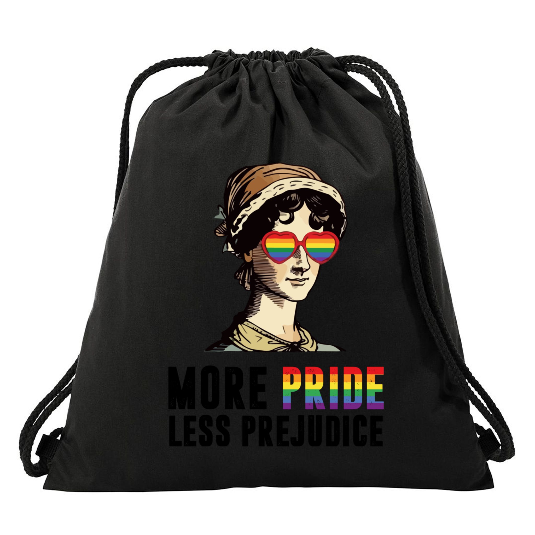More Pride Less Prejudice Lgbt Gay Proud Ally Pride Month Drawstring Bag
