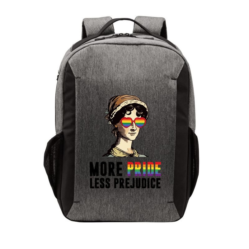 More Pride Less Prejudice Lgbt Gay Proud Ally Pride Month Vector Backpack