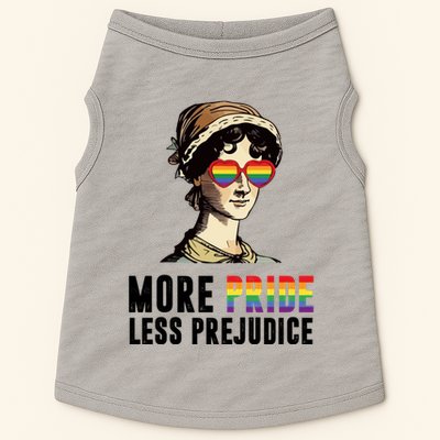 More Pride Less Prejudice Lgbt Gay Proud Ally Pride Month Doggie Tank
