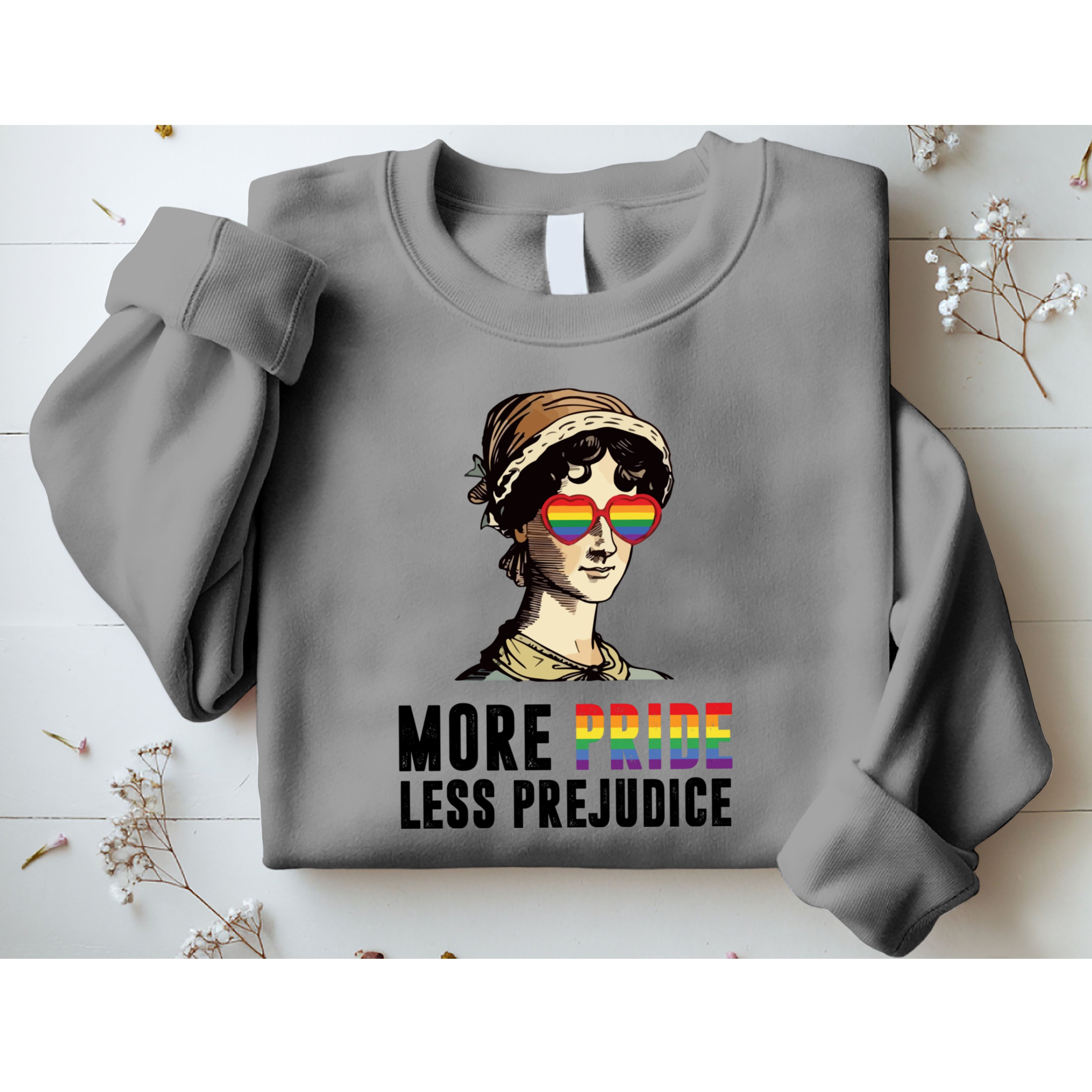 More Pride Less Prejudice Lgbt Gay Proud Ally Pride Month Sweatshirt