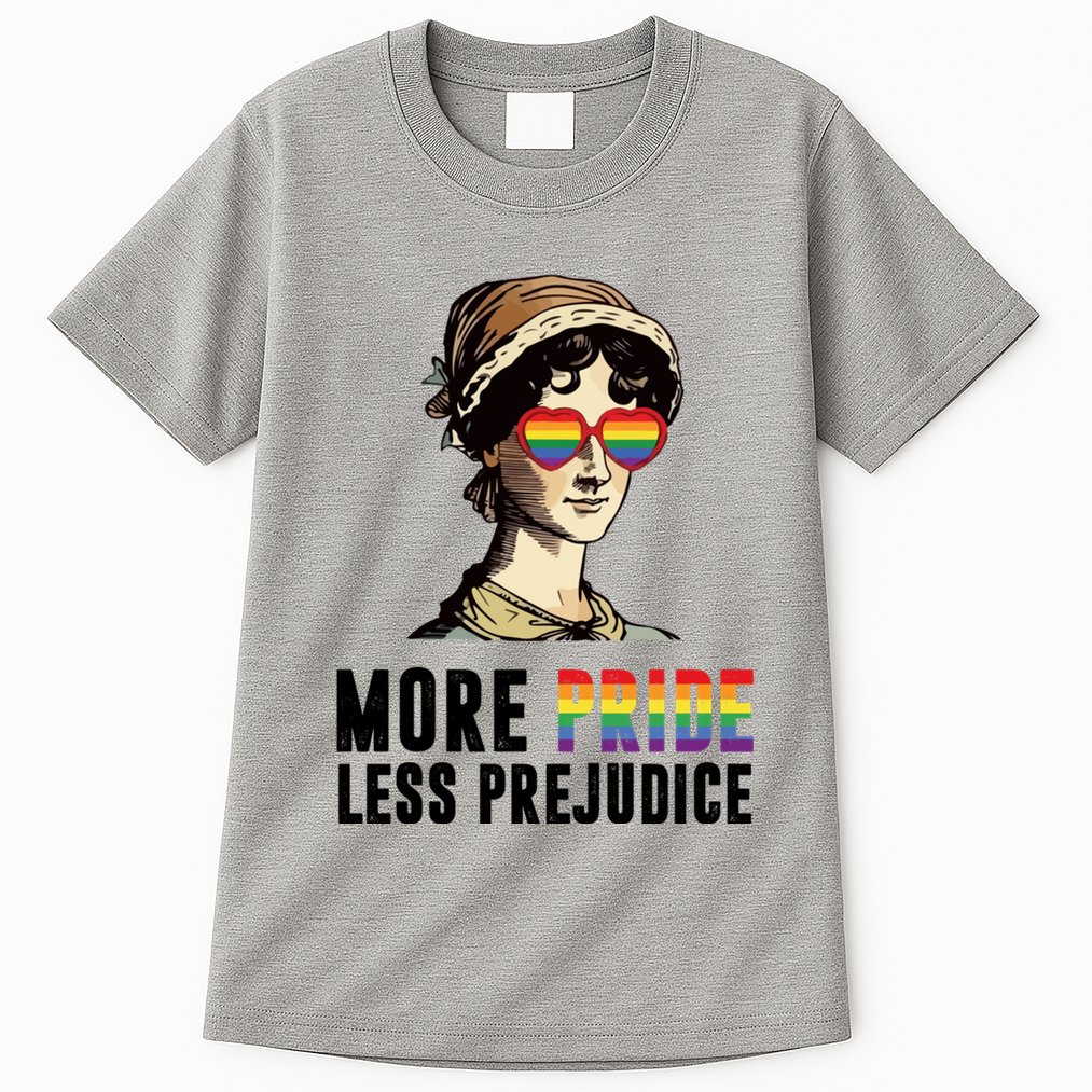 More Pride Less Prejudice Lgbt Gay Proud Ally Pride Month Tall T-Shirt