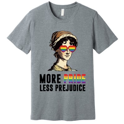 More Pride Less Prejudice Lgbt Gay Proud Ally Pride Month Premium T-Shirt