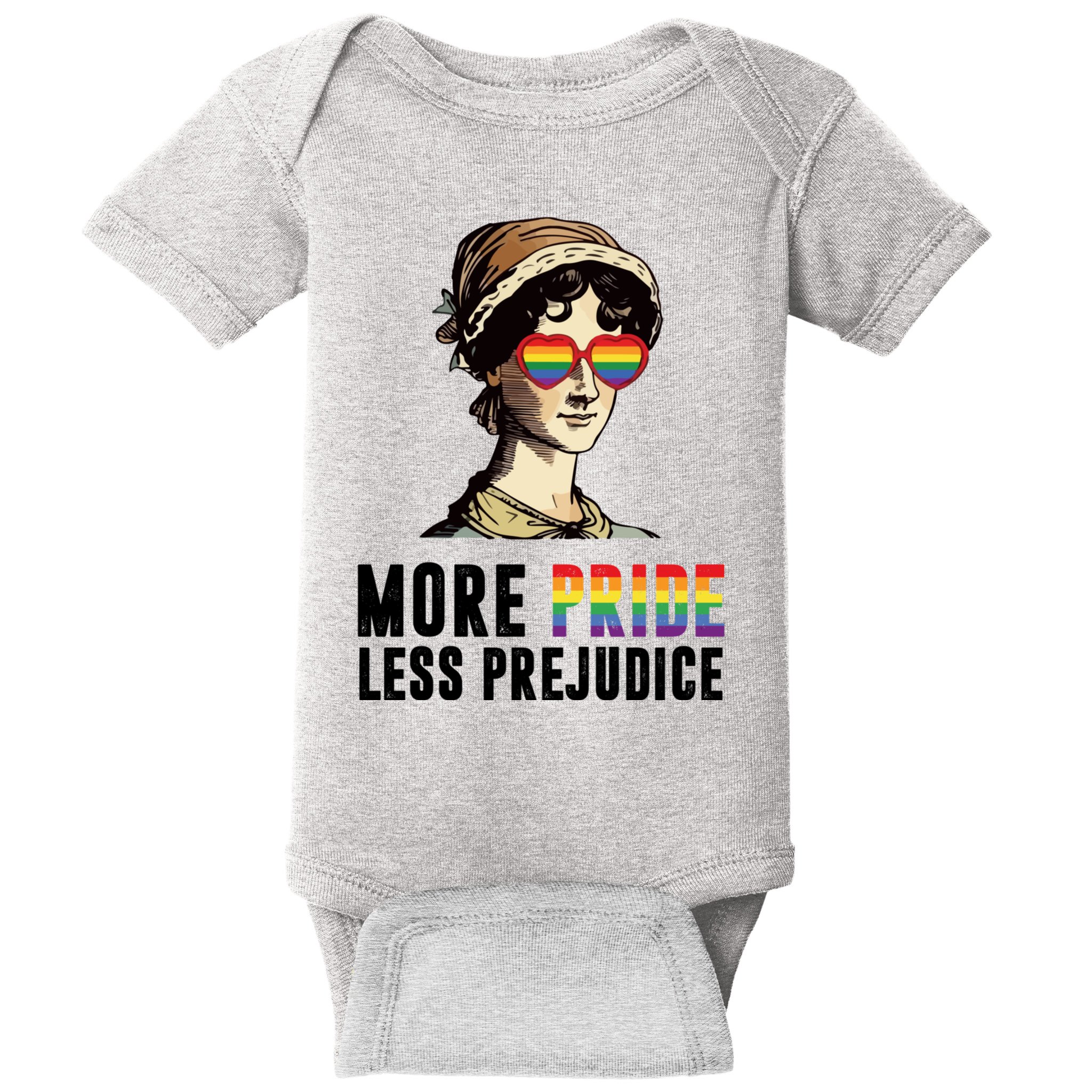 More Pride Less Prejudice Lgbt Gay Proud Ally Pride Month Baby Bodysuit