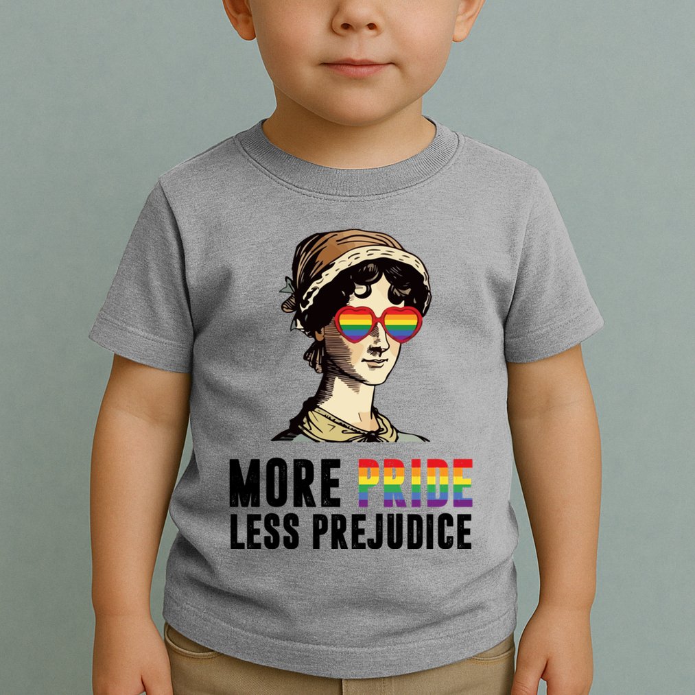 More Pride Less Prejudice Lgbt Gay Proud Ally Pride Month Toddler T-Shirt