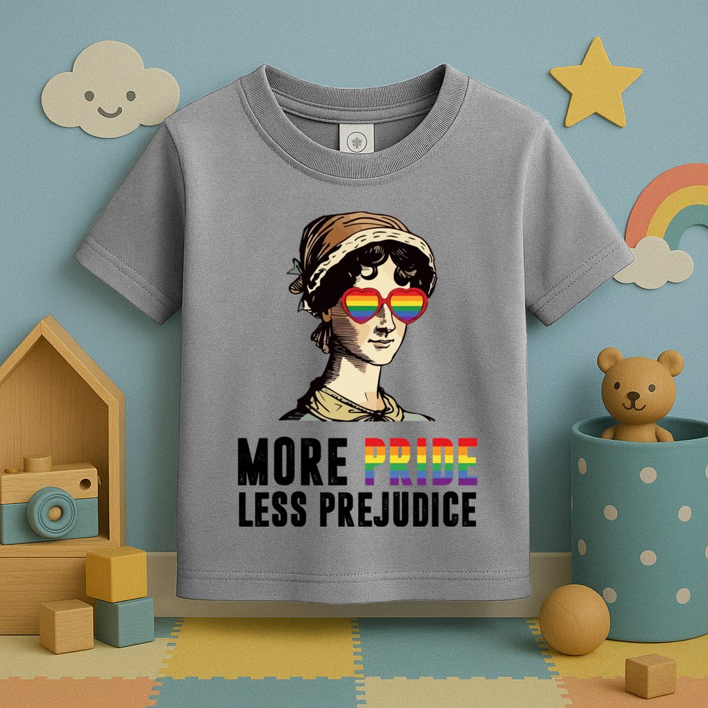 More Pride Less Prejudice Lgbt Gay Proud Ally Pride Month Toddler T-Shirt