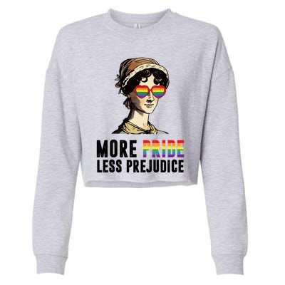 More Pride Less Prejudice Lgbt Gay Proud Ally Pride Month Cropped Pullover Crew