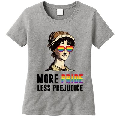 More Pride Less Prejudice Lgbt Gay Proud Ally Pride Month Womens T-Shirt