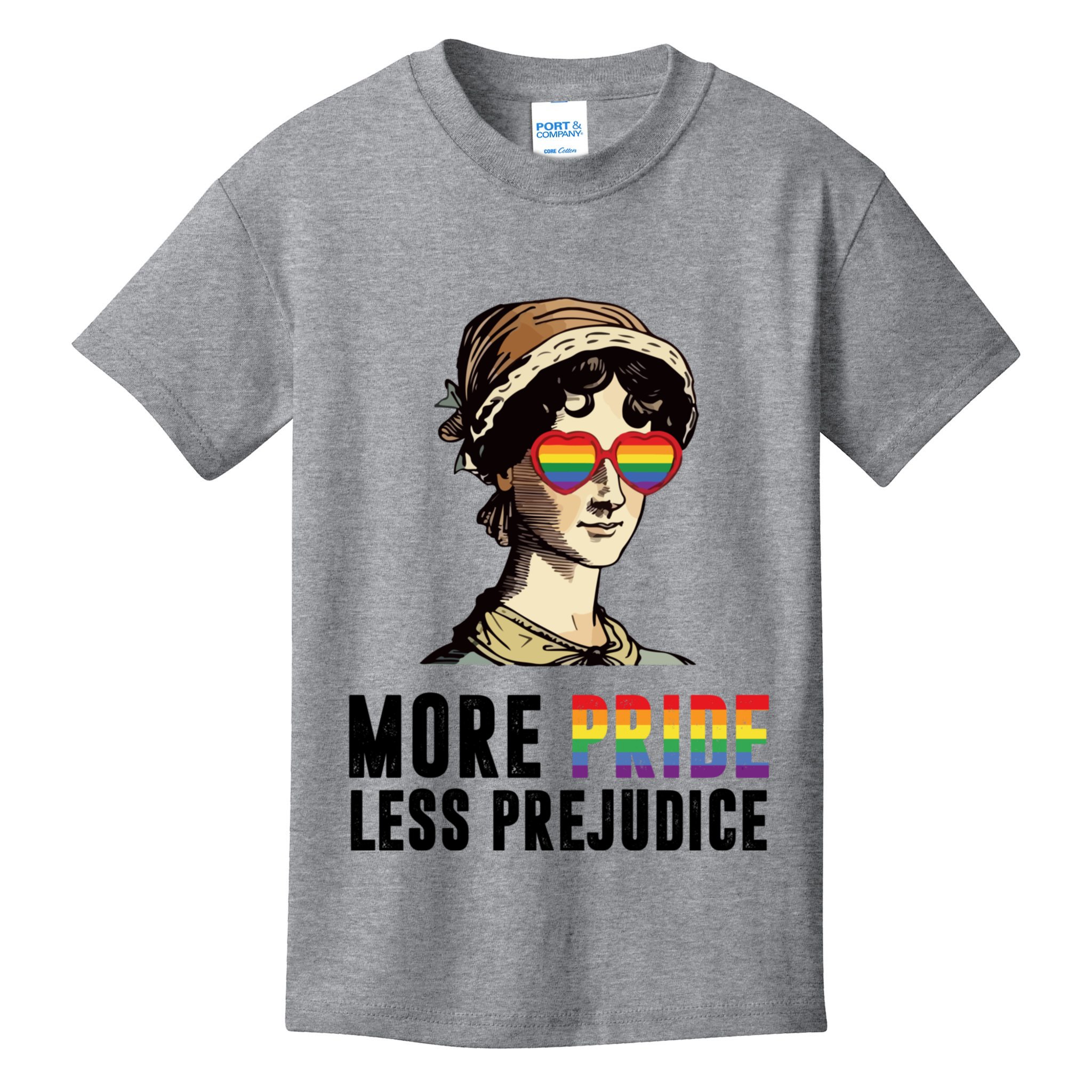 More Pride Less Prejudice Lgbt Gay Proud Ally Pride Month Kids T-Shirt
