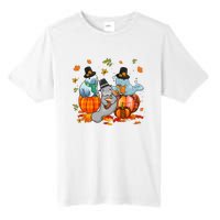 Manatee Pumpkin Leopard Buffalo Plaid Fall Thanksgiving Tall Fusion ChromaSoft Performance T-Shirt