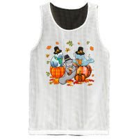 Manatee Pumpkin Leopard Buffalo Plaid Fall Thanksgiving Mesh Reversible Basketball Jersey Tank