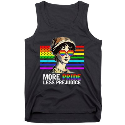 More Pride Less Prejudice Lgbt Gay Proud Ally Pride Month Tank Top