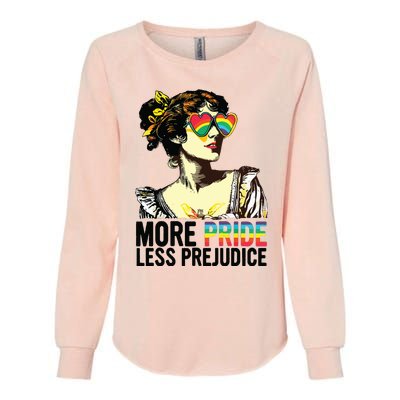 More Pride Less Prejudice Lgbt Pride Month More Pride Womens California Wash Sweatshirt