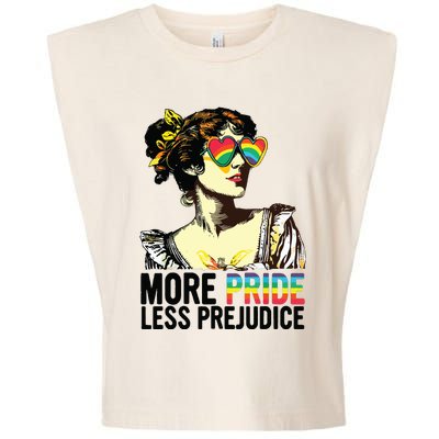 More Pride Less Prejudice Lgbt Pride Month More Pride Garment-Dyed Women's Muscle Tee