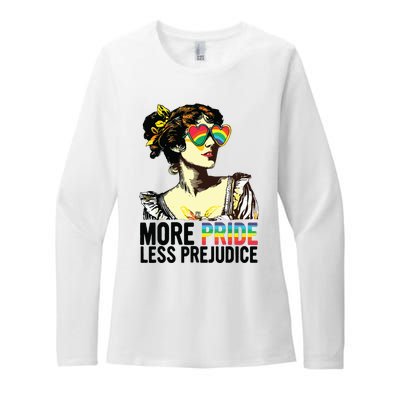 More Pride Less Prejudice Lgbt Pride Month More Pride Womens CVC Long Sleeve Shirt