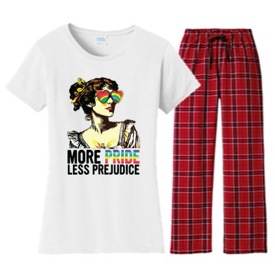 More Pride Less Prejudice Lgbt Pride Month More Pride Women's Flannel Pajama Set