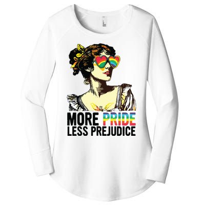 More Pride Less Prejudice Lgbt Pride Month More Pride Women's Perfect Tri Tunic Long Sleeve Shirt