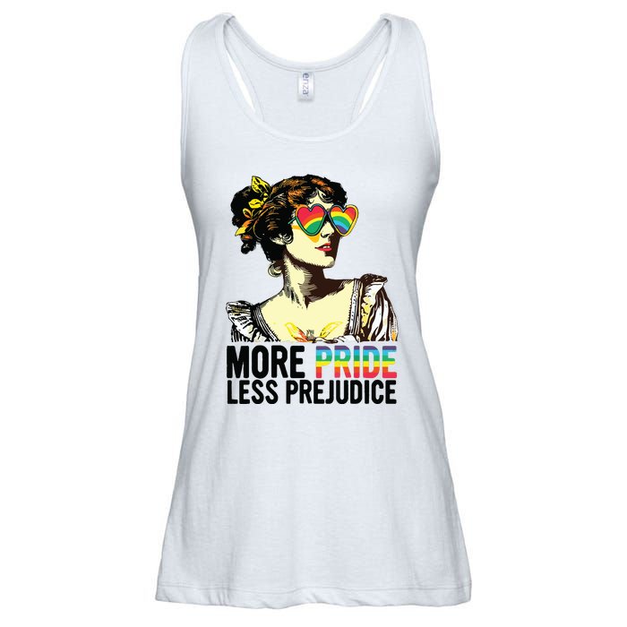 More Pride Less Prejudice Lgbt Pride Month More Pride Ladies Essential Flowy Tank