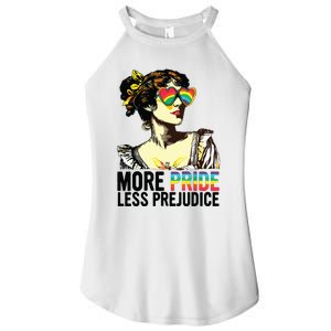 More Pride Less Prejudice Lgbt Pride Month More Pride Women's Perfect Tri Rocker Tank