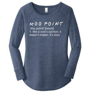 Moo Point Like A Cow’s Opinion It Doesn’t Matter It’s Moo Gift Women's Perfect Tri Tunic Long Sleeve Shirt