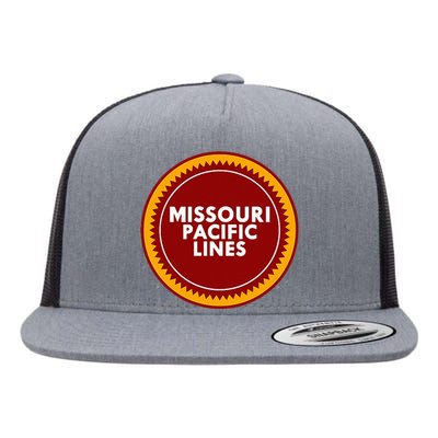 Missouri Pacific Lines Railroad Logo Vintage Railroad Train Flat Bill Trucker Hat