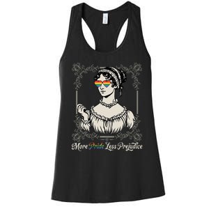 More Pride Less Prejudice Lgbt Rights Women's Racerback Tank