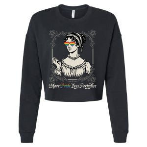 More Pride Less Prejudice Lgbt Rights Cropped Pullover Crew