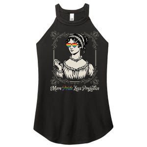 More Pride Less Prejudice Lgbt Rights Women's Perfect Tri Rocker Tank