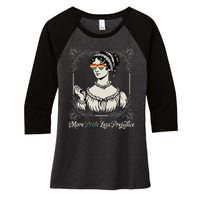 More Pride Less Prejudice Lgbt Rights Women's Tri-Blend 3/4-Sleeve Raglan Shirt