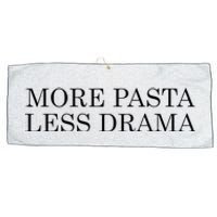 More Pasta Less Drama Funny Spaghetti Italy Large Microfiber Waffle Golf Towel