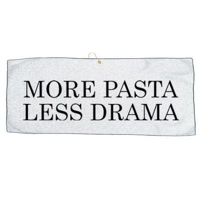 More Pasta Less Drama Funny Spaghetti Italy Large Microfiber Waffle Golf Towel