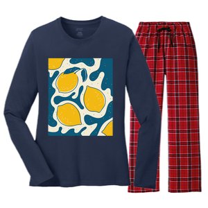 Matisse Painting Limon Aesthetic Art Earthy Abstract Autumn Women's Long Sleeve Flannel Pajama Set 