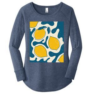 Matisse Painting Limon Aesthetic Art Earthy Abstract Autumn Women's Perfect Tri Tunic Long Sleeve Shirt