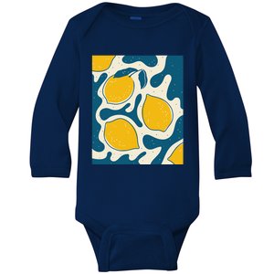 Matisse Painting Limon Aesthetic Art Earthy Abstract Autumn Baby Long Sleeve Bodysuit