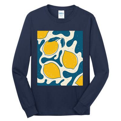 Matisse Painting Limon Aesthetic Art Earthy Abstract Autumn Tall Long Sleeve T-Shirt