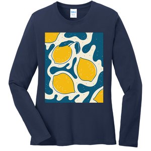 Matisse Painting Limon Aesthetic Art Earthy Abstract Autumn Ladies Long Sleeve Shirt