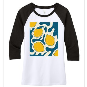 Matisse Painting Limon Aesthetic Art Earthy Abstract Autumn Women's Tri-Blend 3/4-Sleeve Raglan Shirt